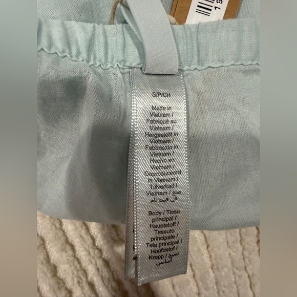 NWT SKIMS Voile Shorts Size Small Frost Blue Cotton Lounge Sleep Shorts - Picture 11 of 11